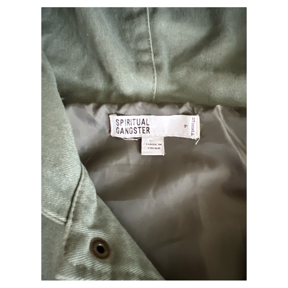 NWOT Spiritual Gangster unisex military jacket size 6 - Picture 3 of 6